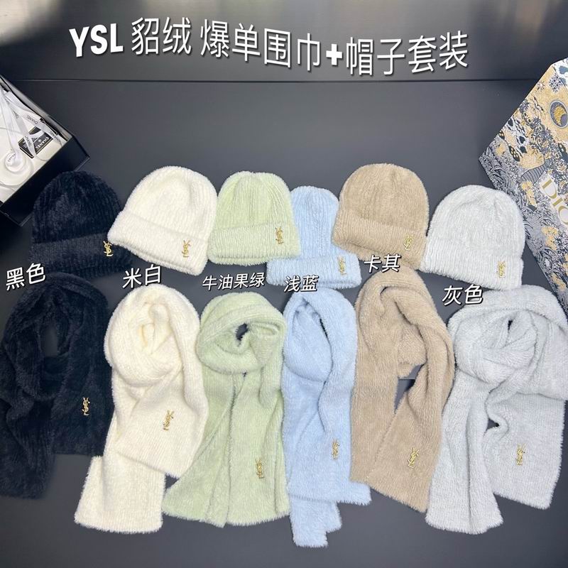 YSL scarf hat dx02